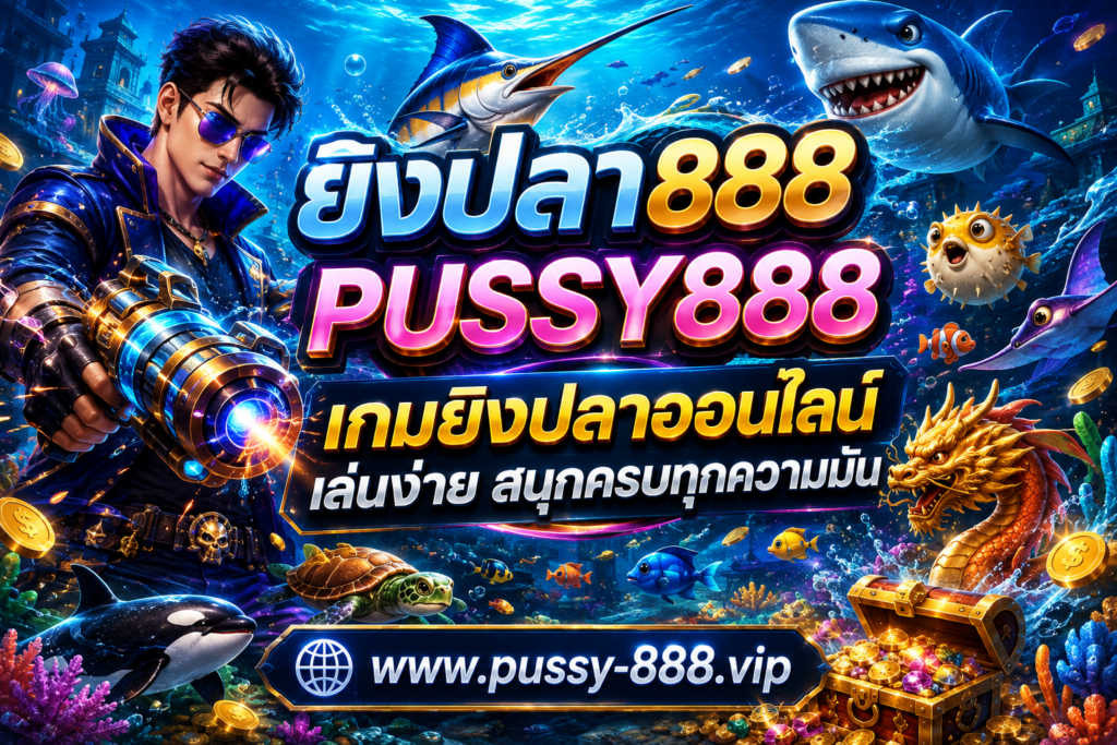 ยิงปลา888 PUSSY888 เกมยิงปลาออนไลน์ เล่นง่าย สนุกครบทุกความมัน